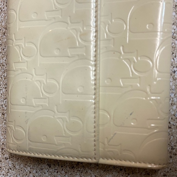Dior Cream Logo Print Long Wallet - Picture 3 of 16